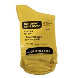 no name Yellow "socks for feet"
